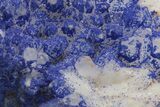 Vivid-Blue Azurite Encrusted Quartz Crystals - China #213822-2